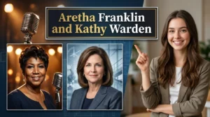 Aretha Franklin and Kathy Warden