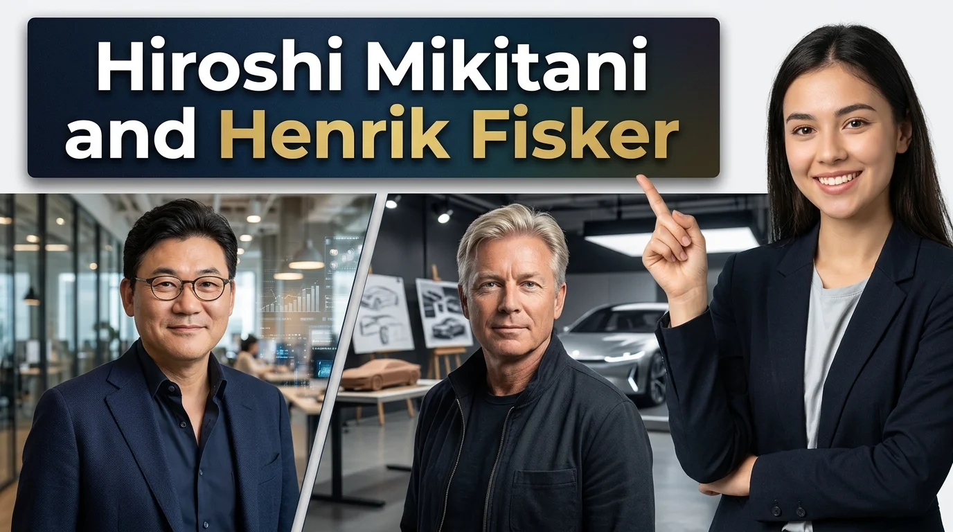 Hiroshi Mikitani and Henrik Fisker