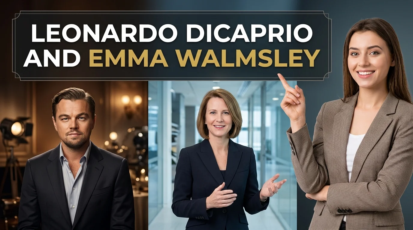 Leonardo DiCaprio and Emma Walmsley