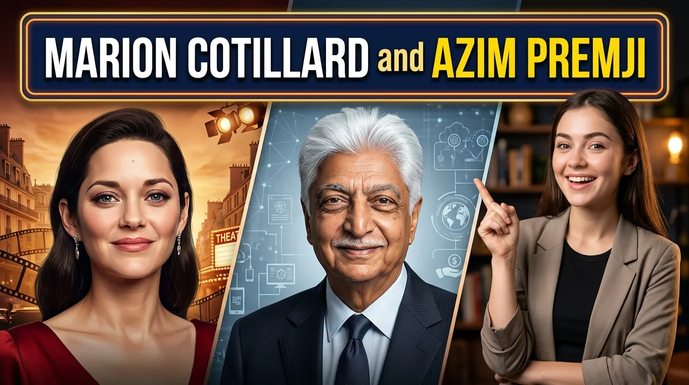 Marion Cotillard and Azim Premji