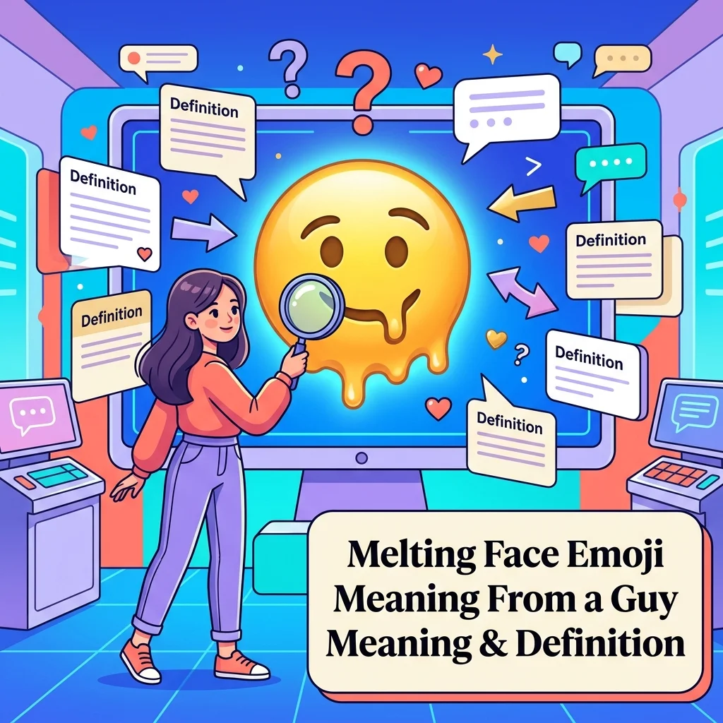 Melting Face Emoji Meaning From a Guy Meaning & Definition