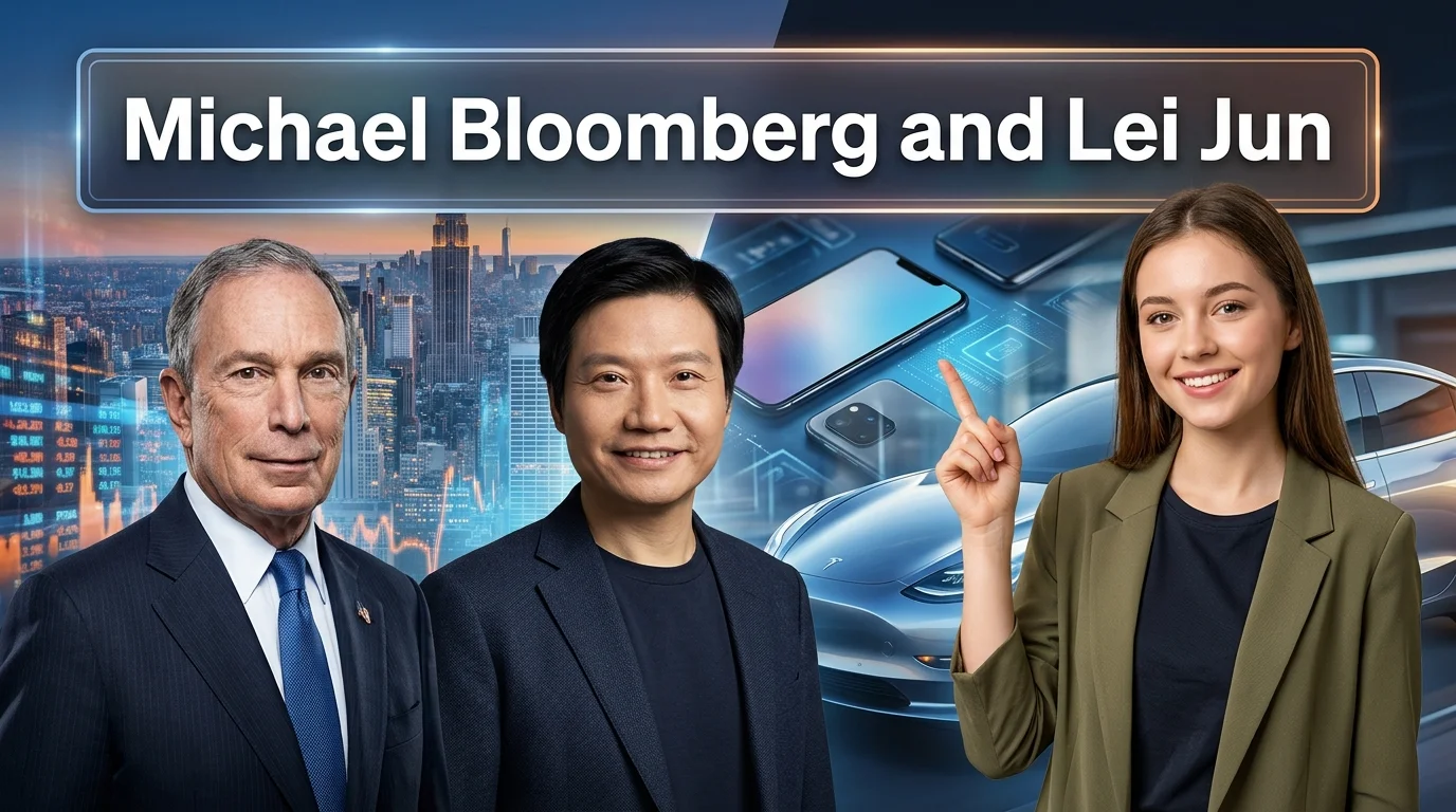 Michael Bloomberg and Lei Jun