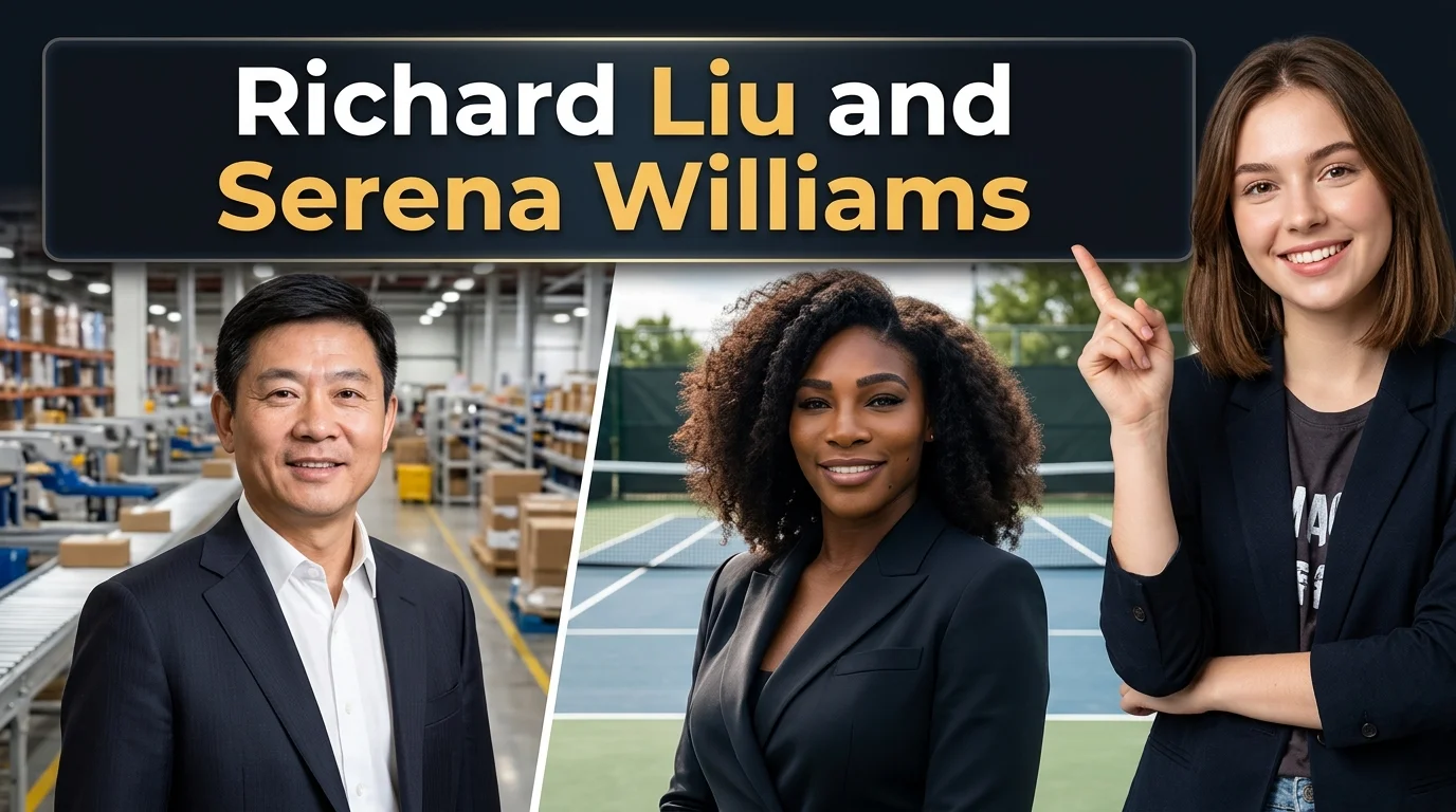 Richard Liu and Serena Williams