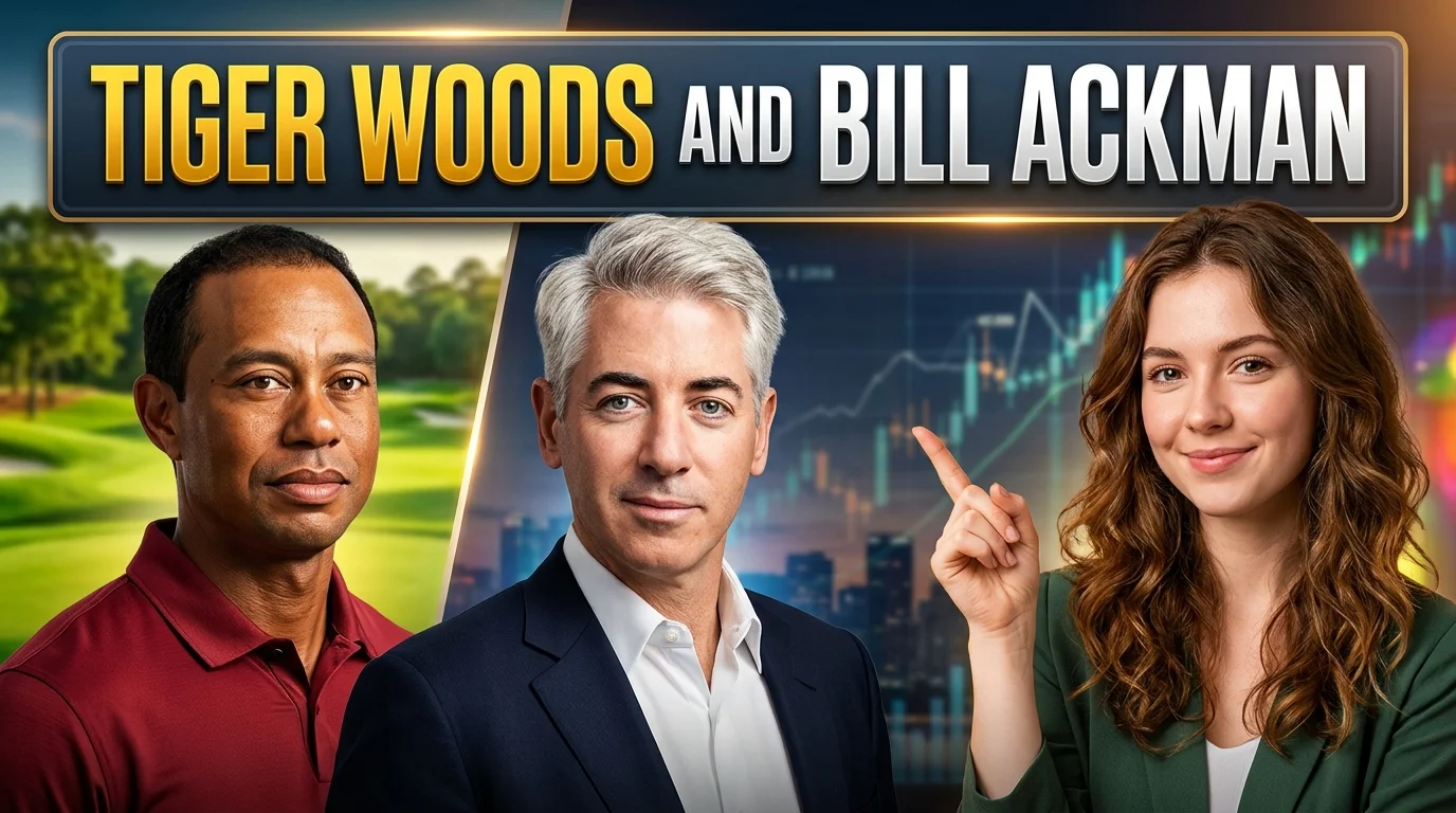 Tiger Woods and Bill Ackman