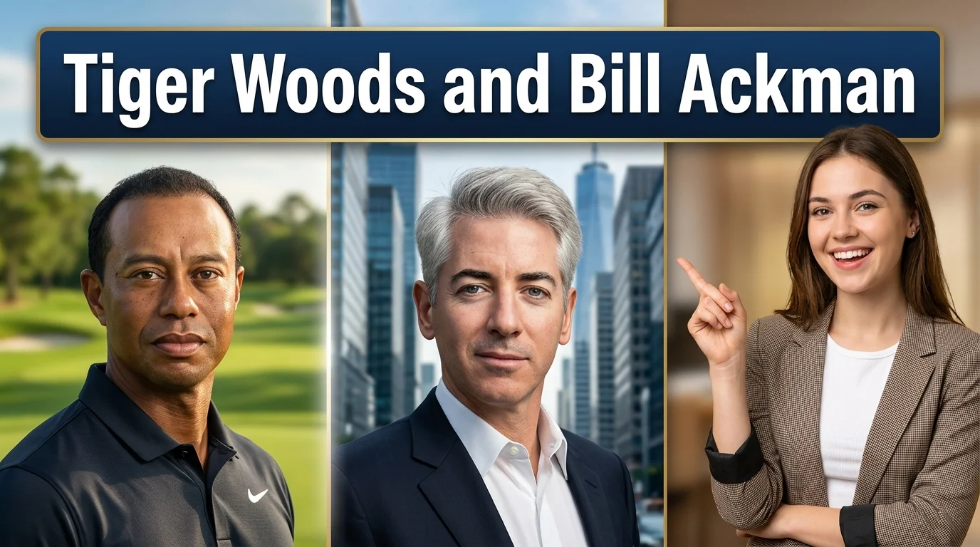 Tiger Woods and Bill Ackman