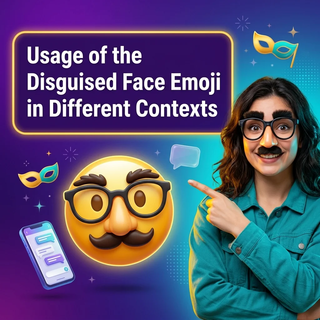 Usage of the Disguised Face Emoji in Different Contexts